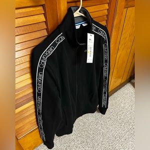 Calvin Klein Men’s Cotton Sweater Jacket Full Zip Medium. Sharp.